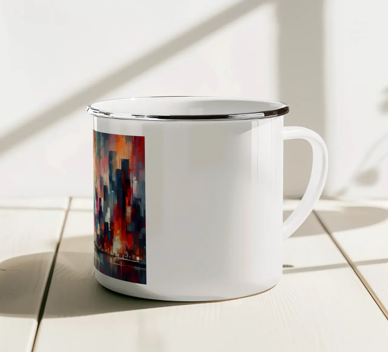 New York tazza in smalto da Point and Art