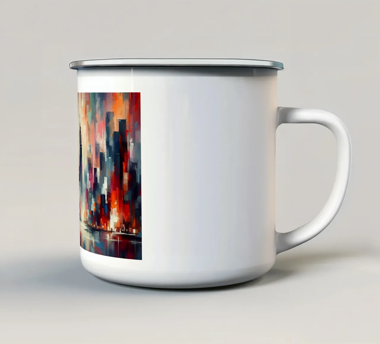 New York tazza in smalto da Point and Art