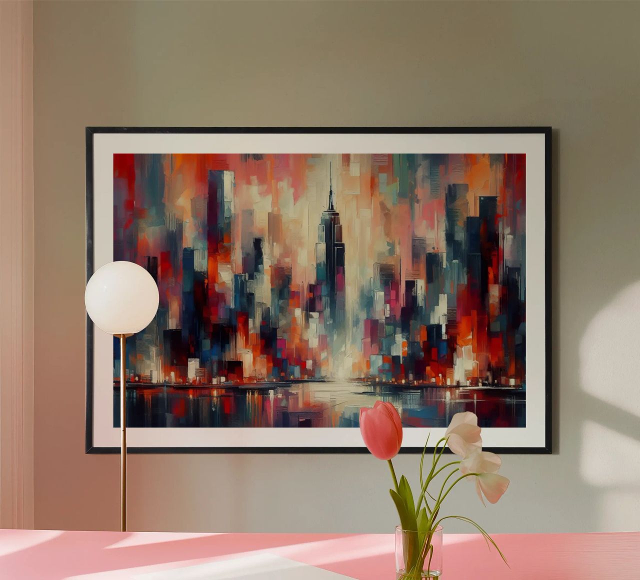 New York Poster von Point and Art