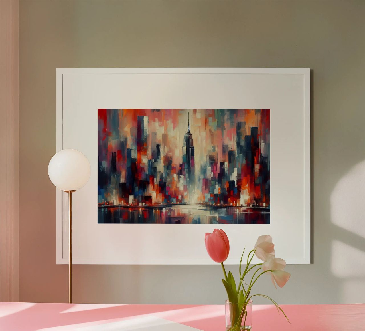 New York Poster von Point and Art