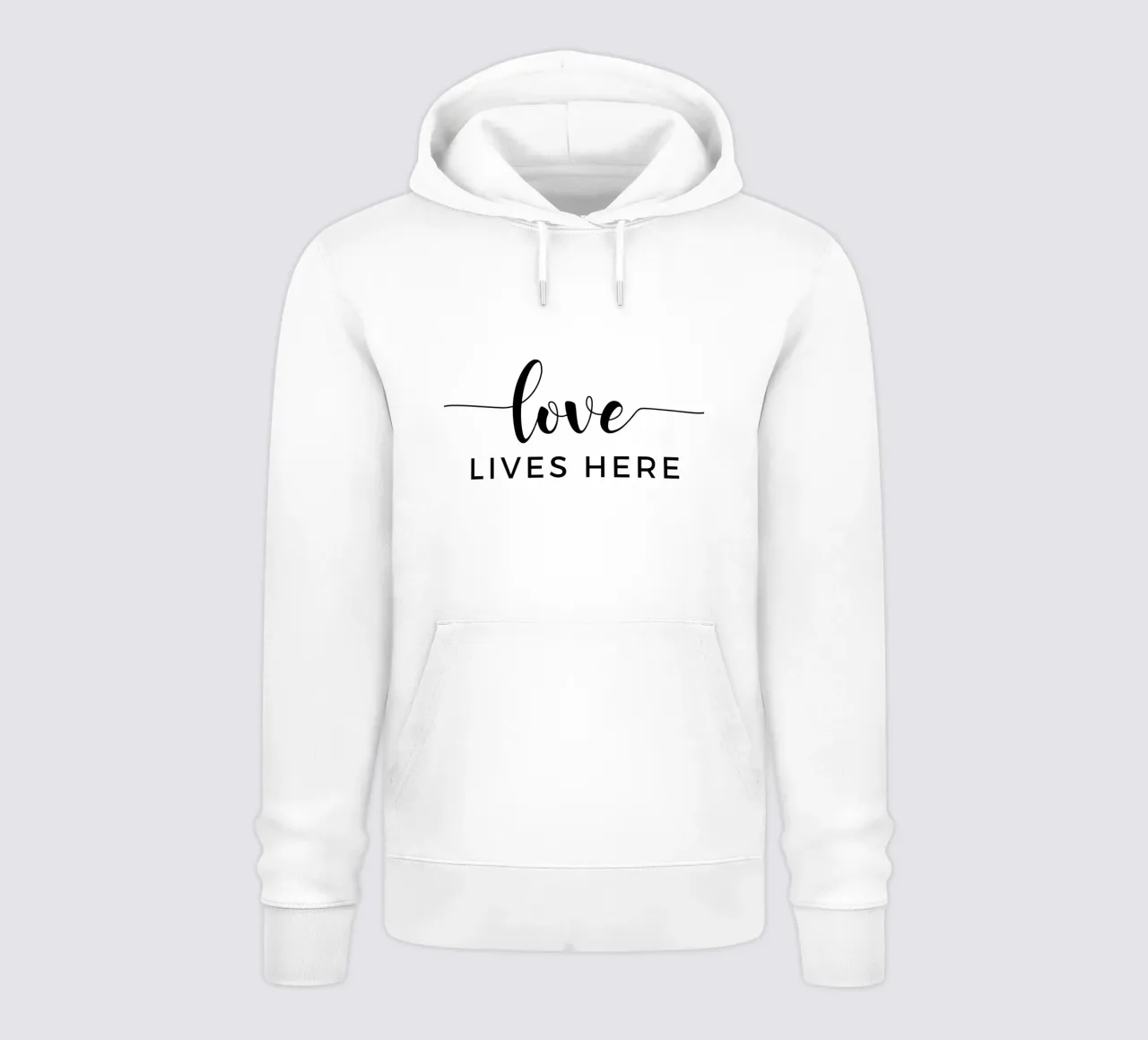 L'amore vive qui felpa con cappuccio da Shark Printables