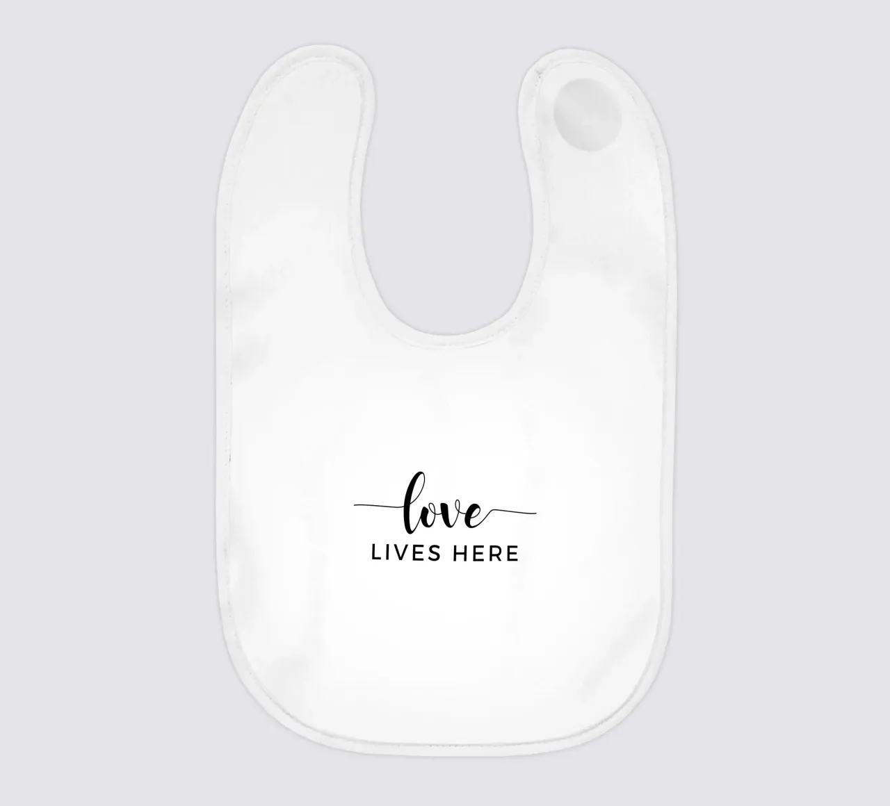 L'amore vive qui bavaglino da Shark Printables