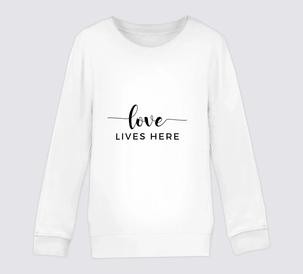 L'amore vive qui felpa bambino da Shark Printables