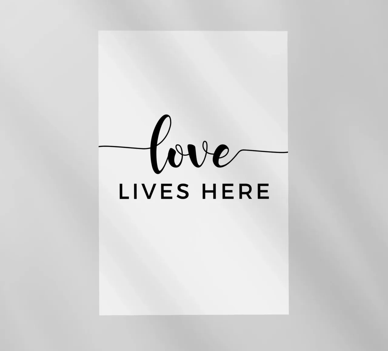 L'amore vive qui pellicola backlit da Shark Printables