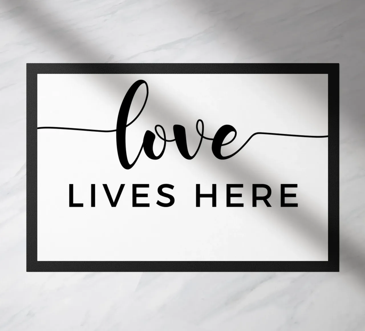 L'amore vive qui zerbino da Shark Printables