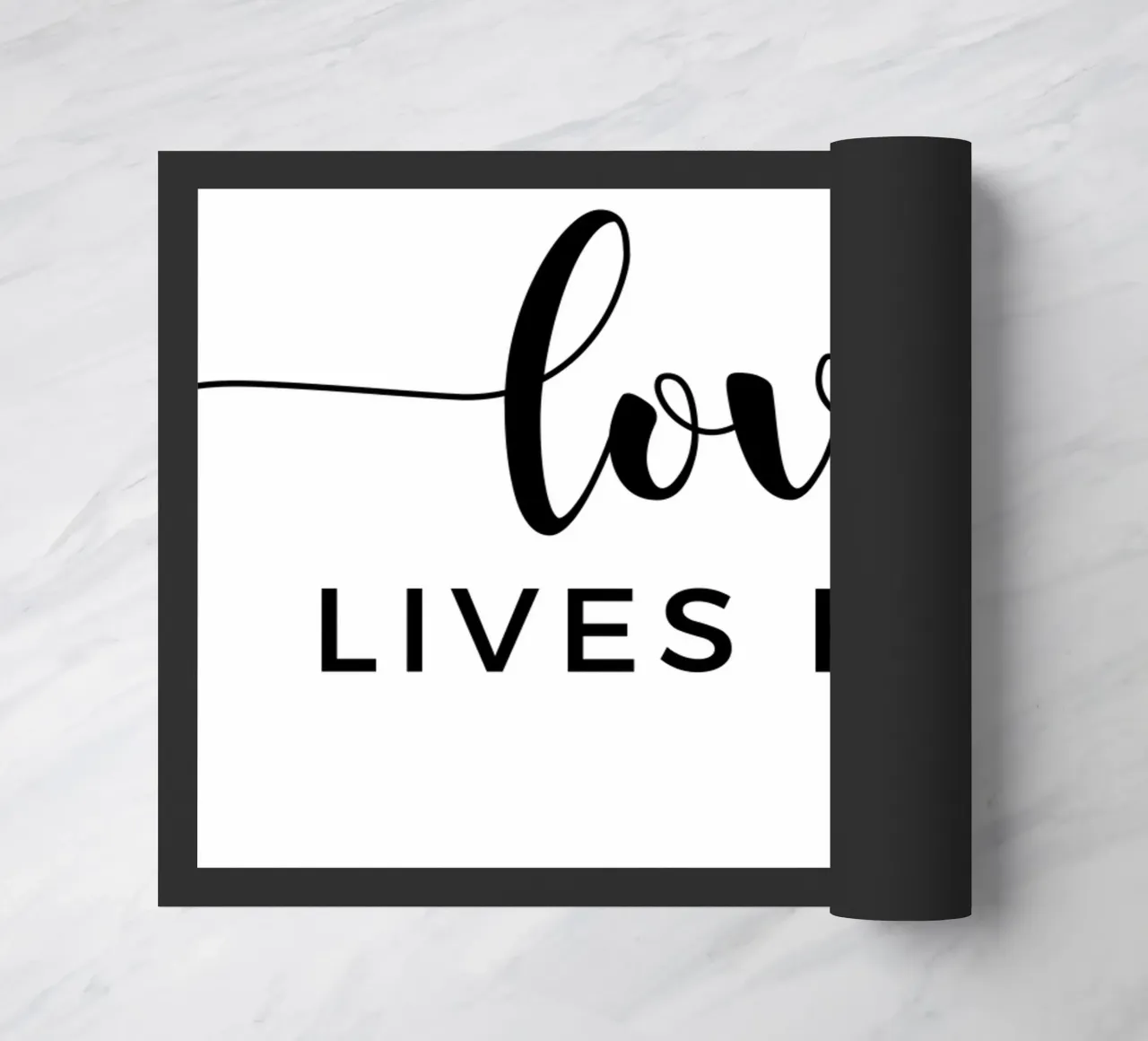 L'amore vive qui zerbino da Shark Printables