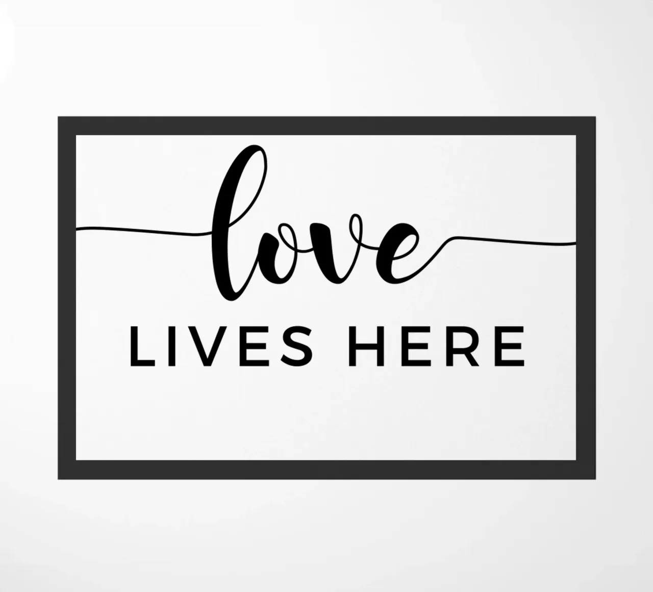 L'amore vive qui zerbino da Shark Printables