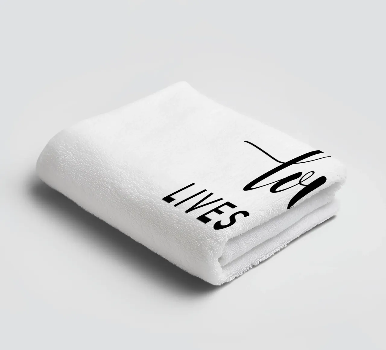 L'amore vive qui asciugamano da bagno da Shark Printables