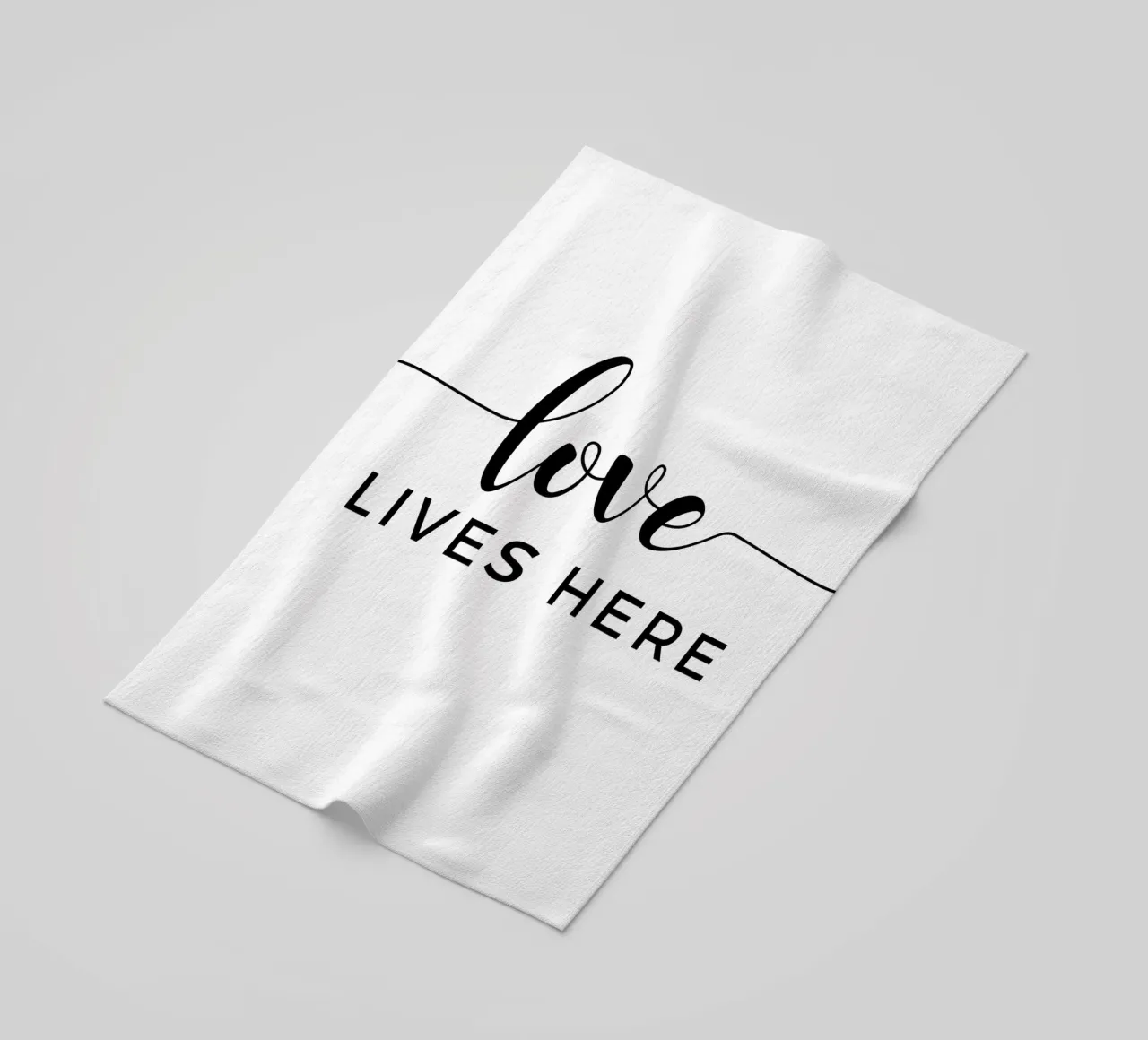 L'amore vive qui telo mare da Shark Printables