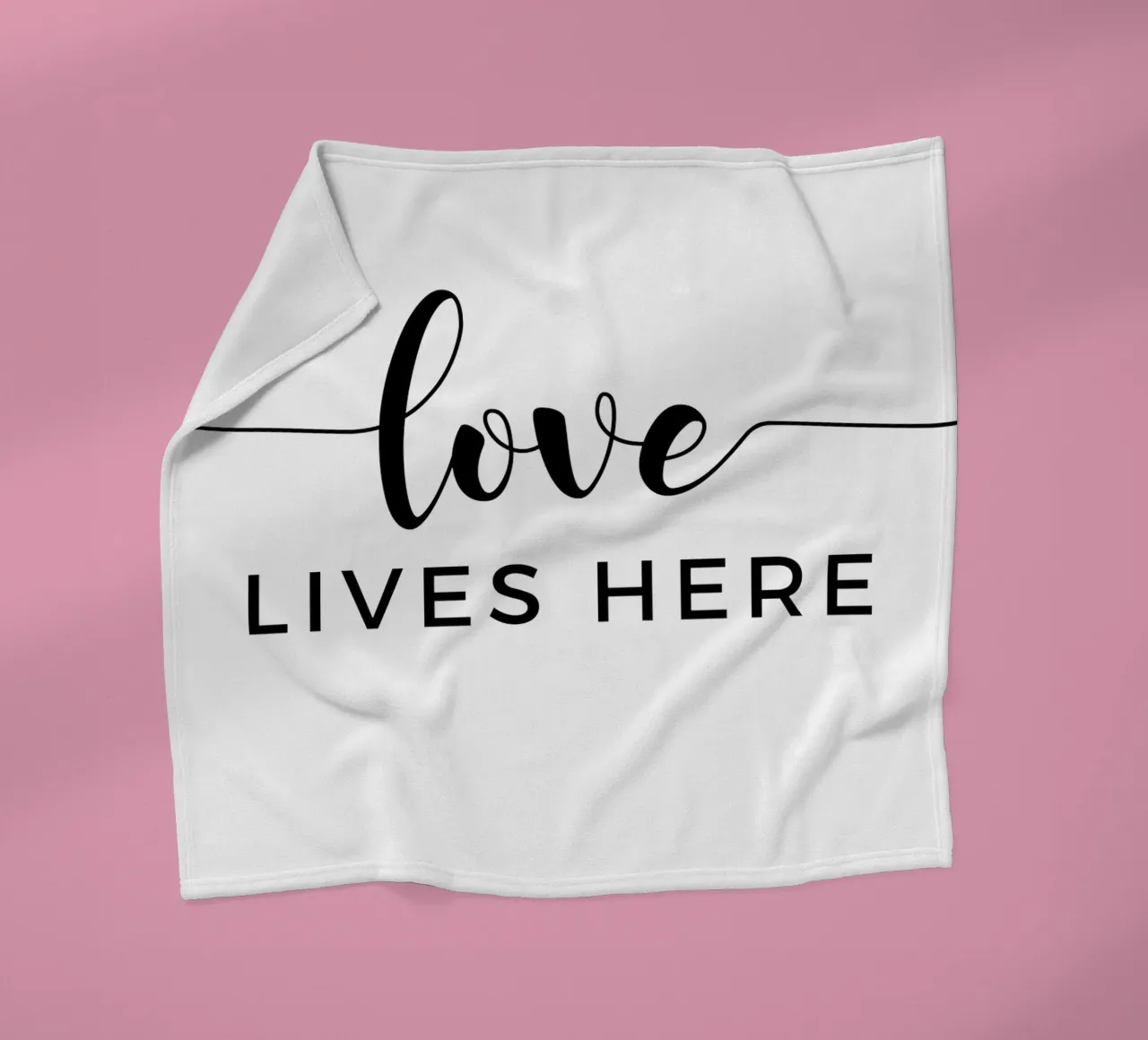 L'amore vive qui coperta in pile da Shark Printables