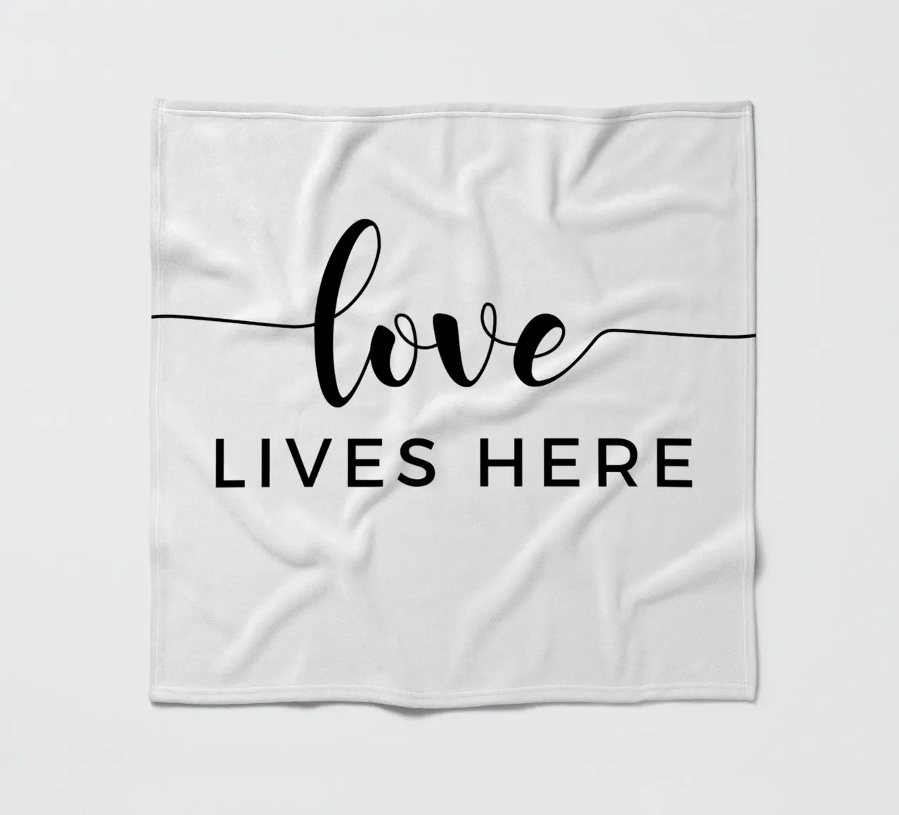 L'amore vive qui coperta in pile da Shark Printables