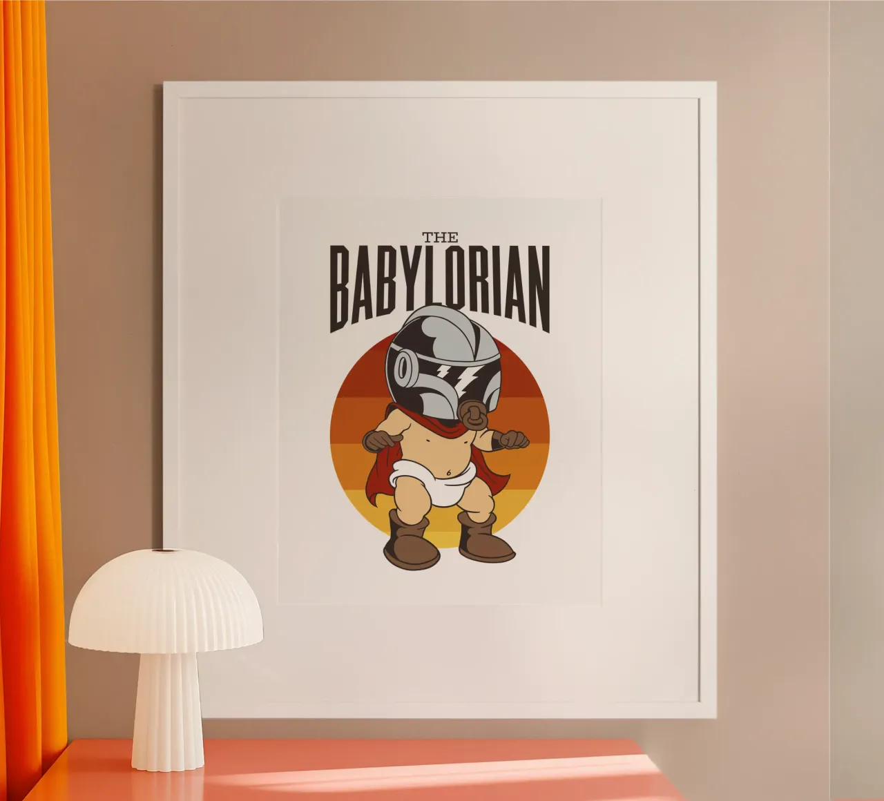 Il Babylorian poster con telaio in alluminio da 🐹 BABY ART PRINTS