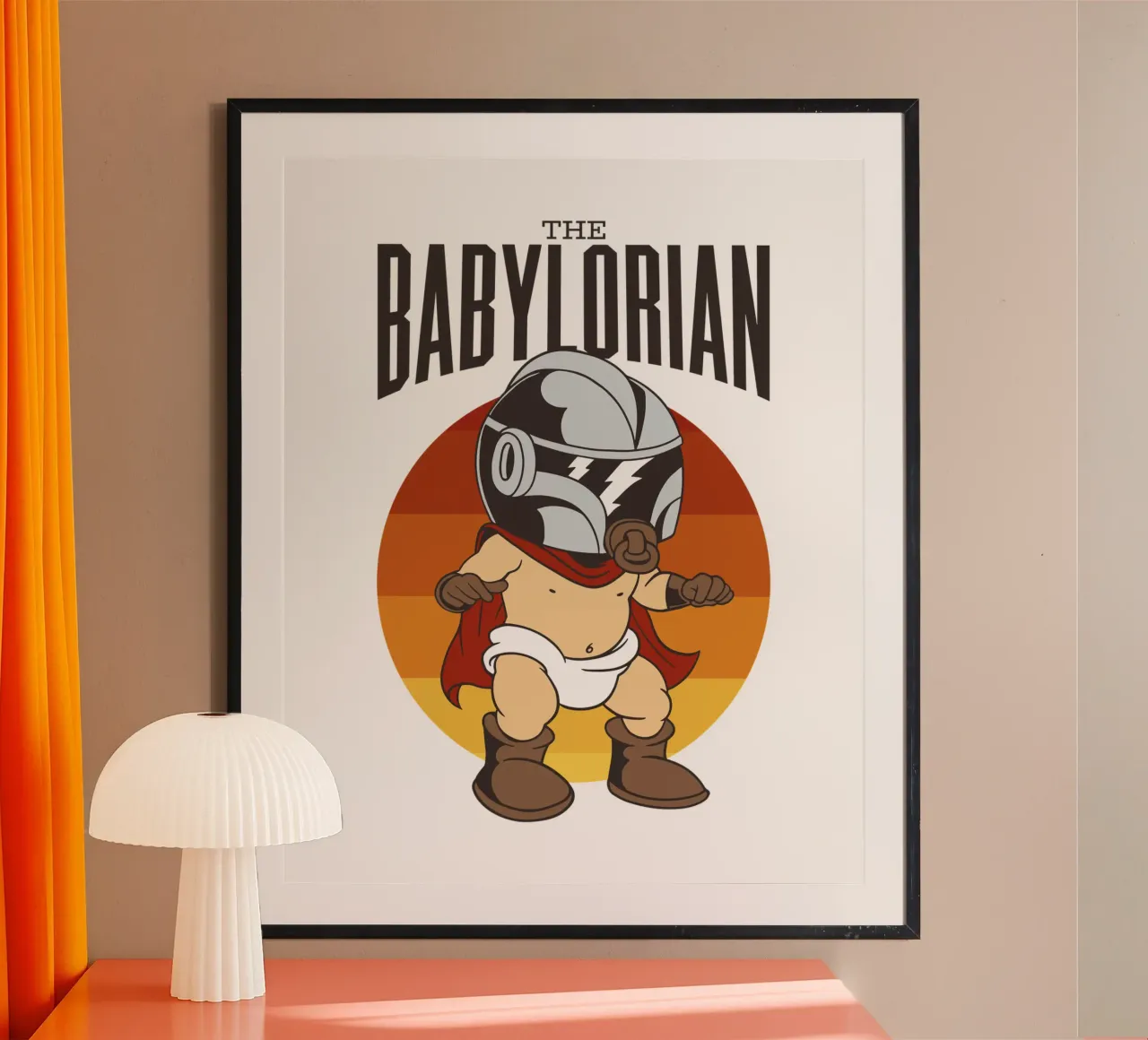 Il Babylorian poster con telaio in alluminio da 🐹 BABY ART PRINTS