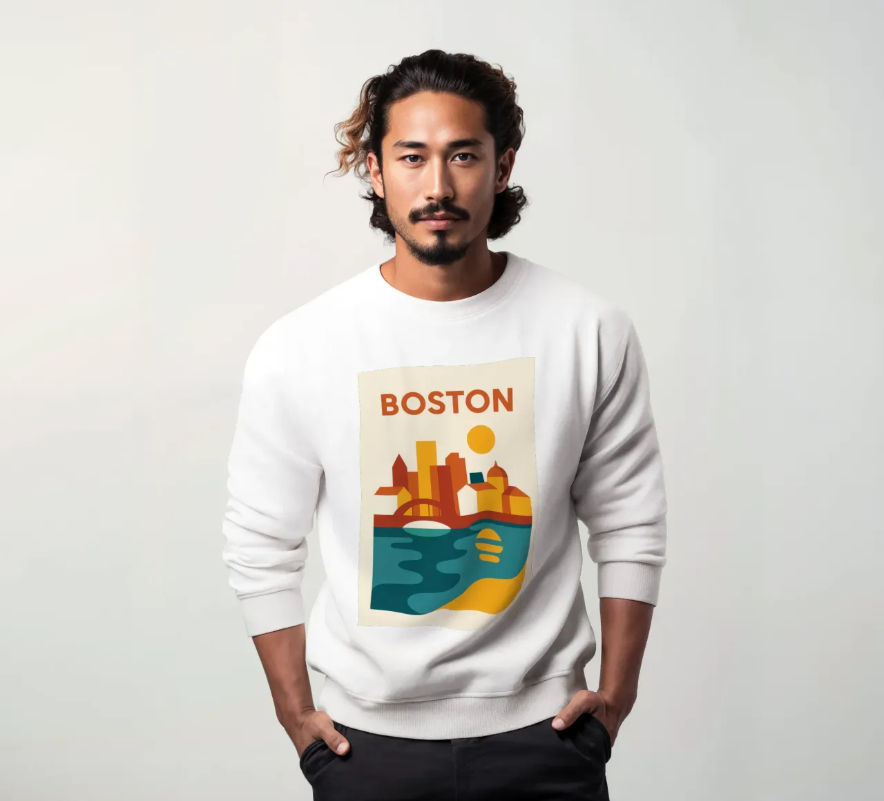 Boston sotto i riflettori, tra storia e orizzonte felpa da JETLAG | affiches voyage