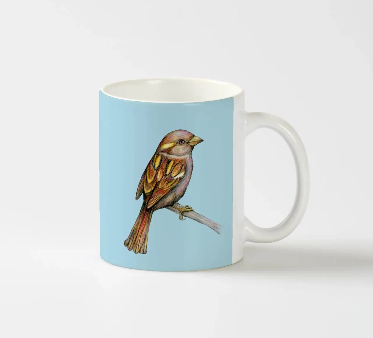 Passero femmina tazza in ceramica da BwiseLizzy