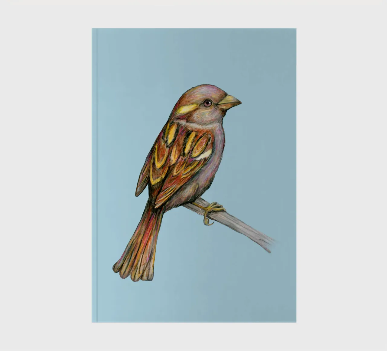 Female sparrow notebook by BwiseLizzy