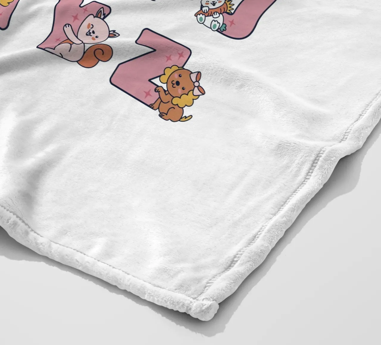 Alfabeto kawaii coperta in pile da 🐹 BABY ART PRINTS
