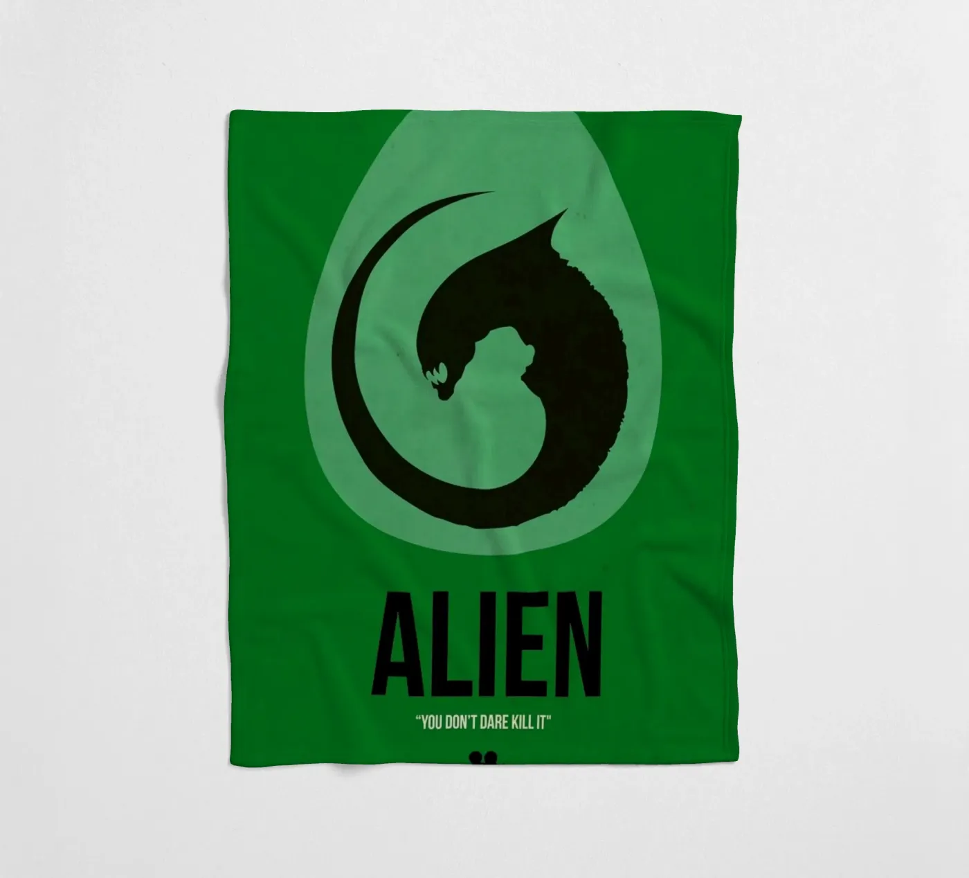Alien fleece blanket by Naxart