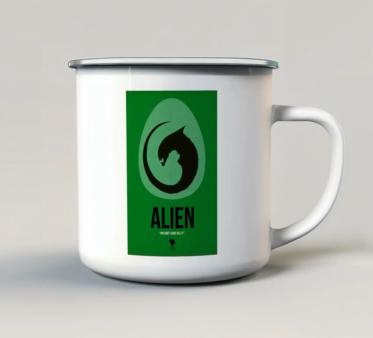 Alien tazza in smalto da Naxart
