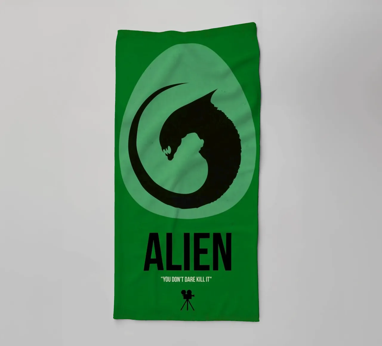 Alien towel by Naxart