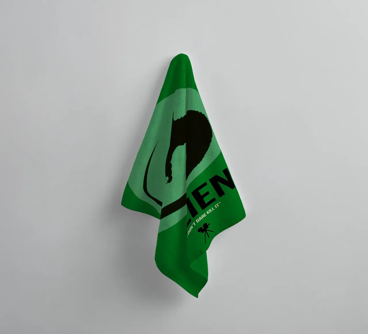 Alien towel by Naxart