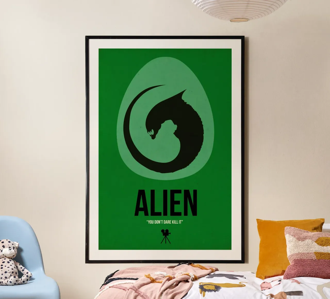 Alien poster con telaio in alluminio da Naxart