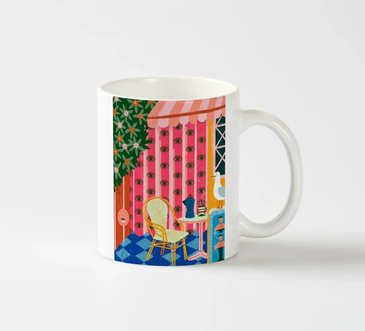 Caffè del giardino tazza in ceramica da Murni Strokes