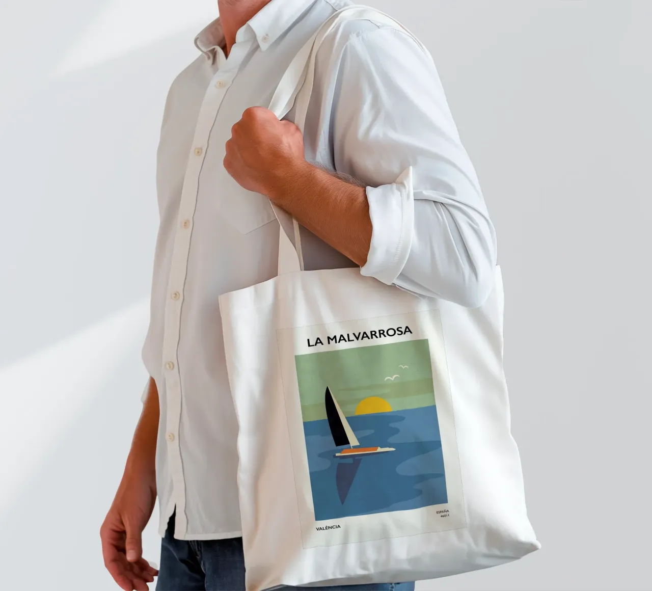 Malvarrosa borsa in juta da Pure