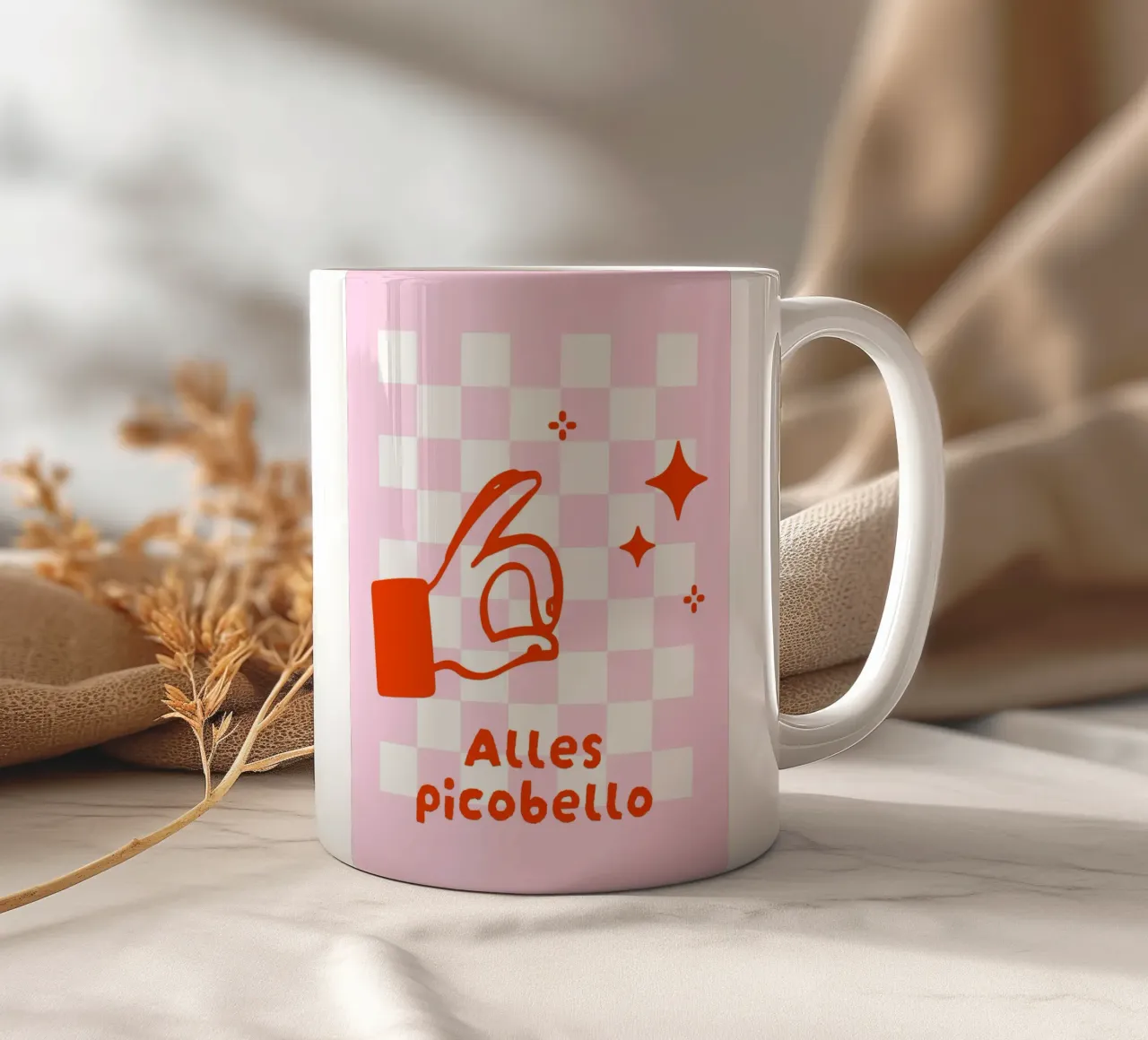 Picobello tazza in ceramica da Bureau Purpur