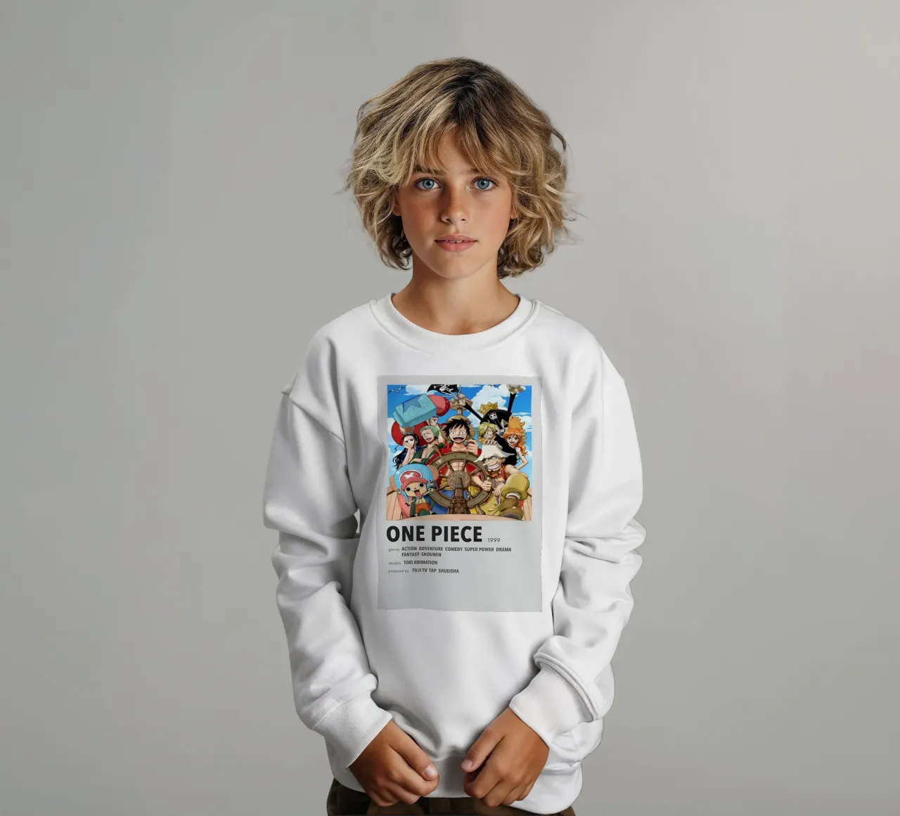 ONE PIECE 1999 felpa bambino da Totoya