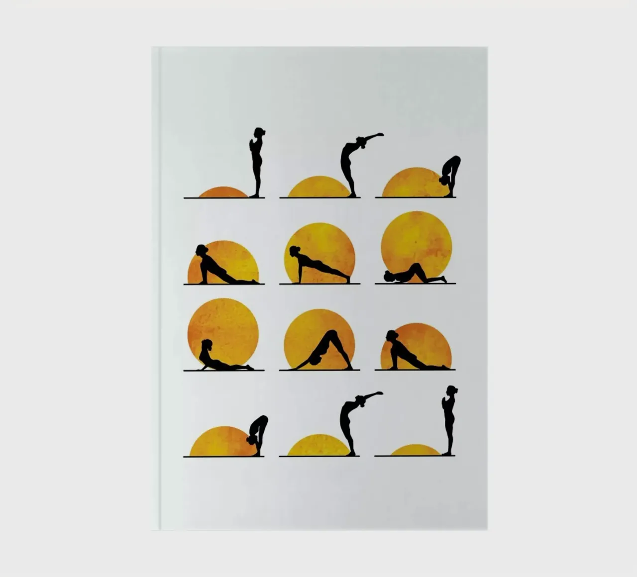 Yoga Sun notebook by Kubistika