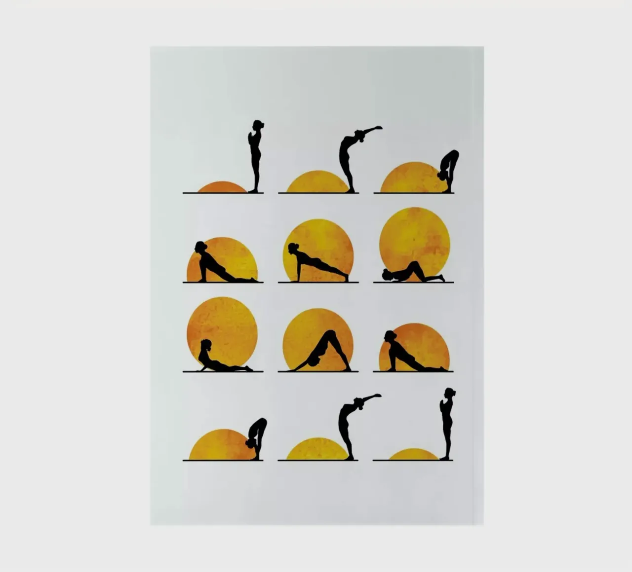 Yoga Sun notebook by Kubistika