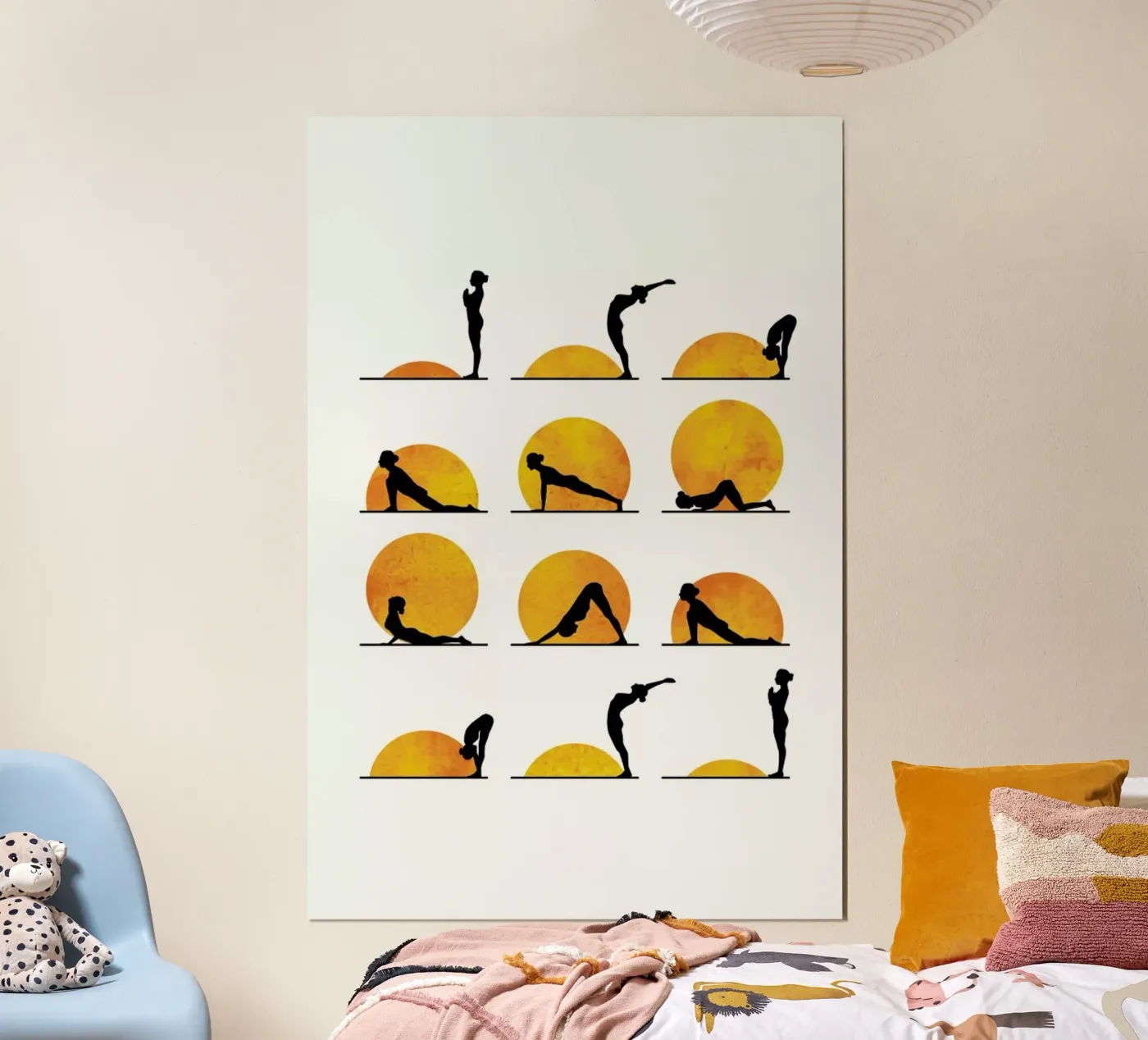 Yoga Sun poster da Kubistika