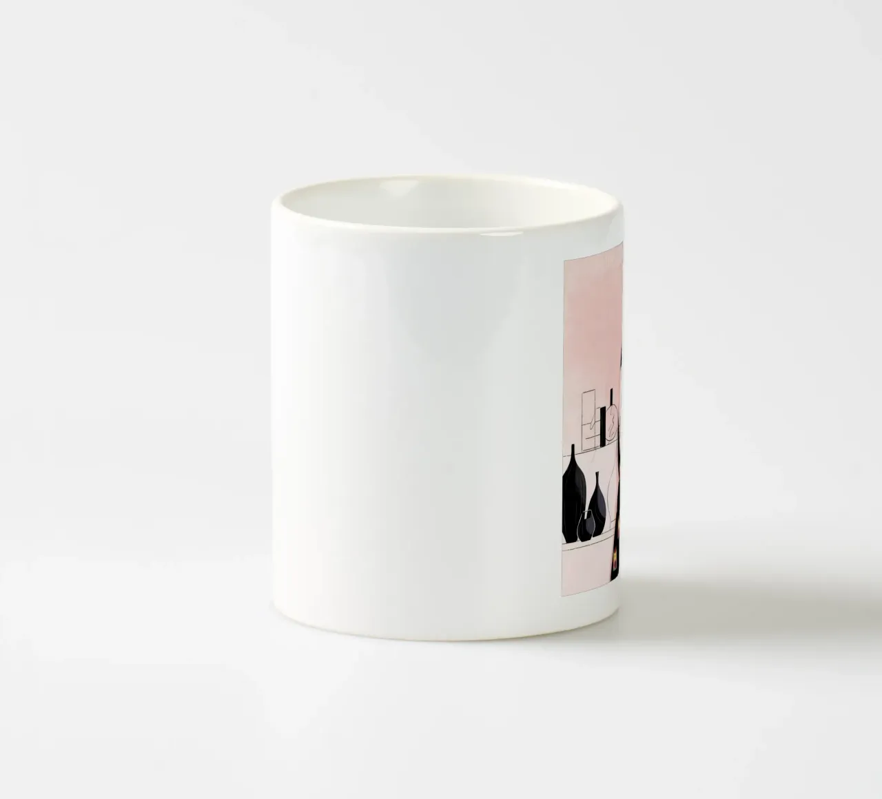 Un'elegante oasi interna tazza in ceramica da Murni Strokes
