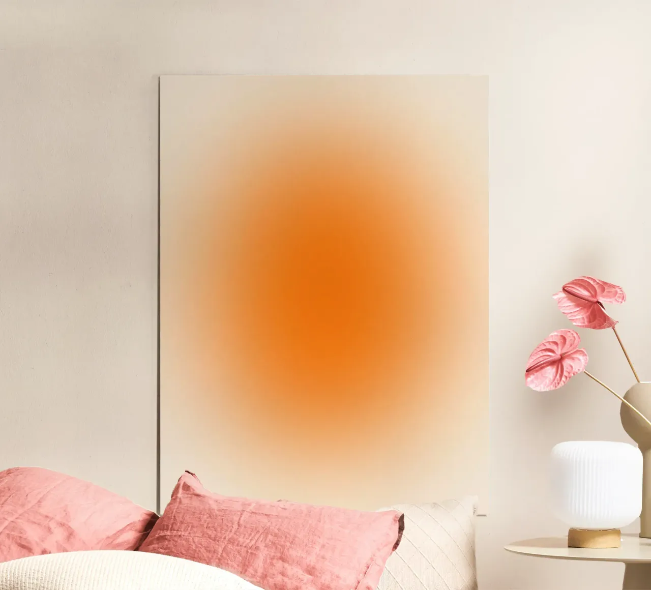 Orange Glow poster con telaio in plastica da Studio Memb