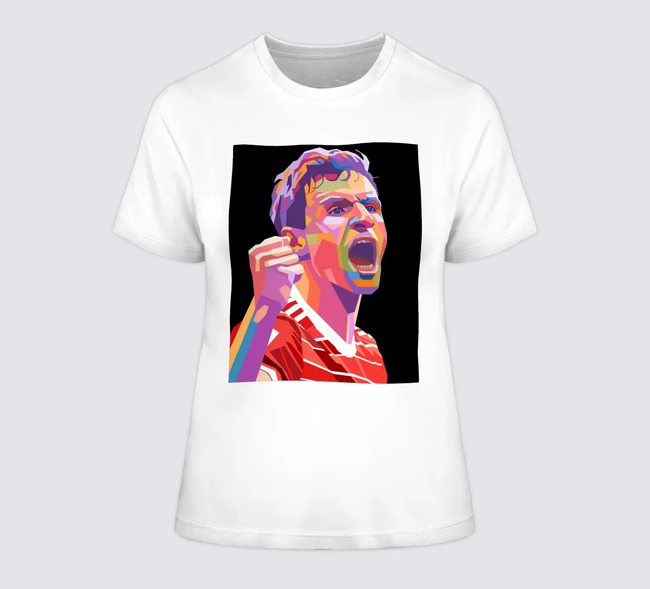 Thomas Muller Pop-Art-Porträt Frauen T-Shirt von Hantamrata
