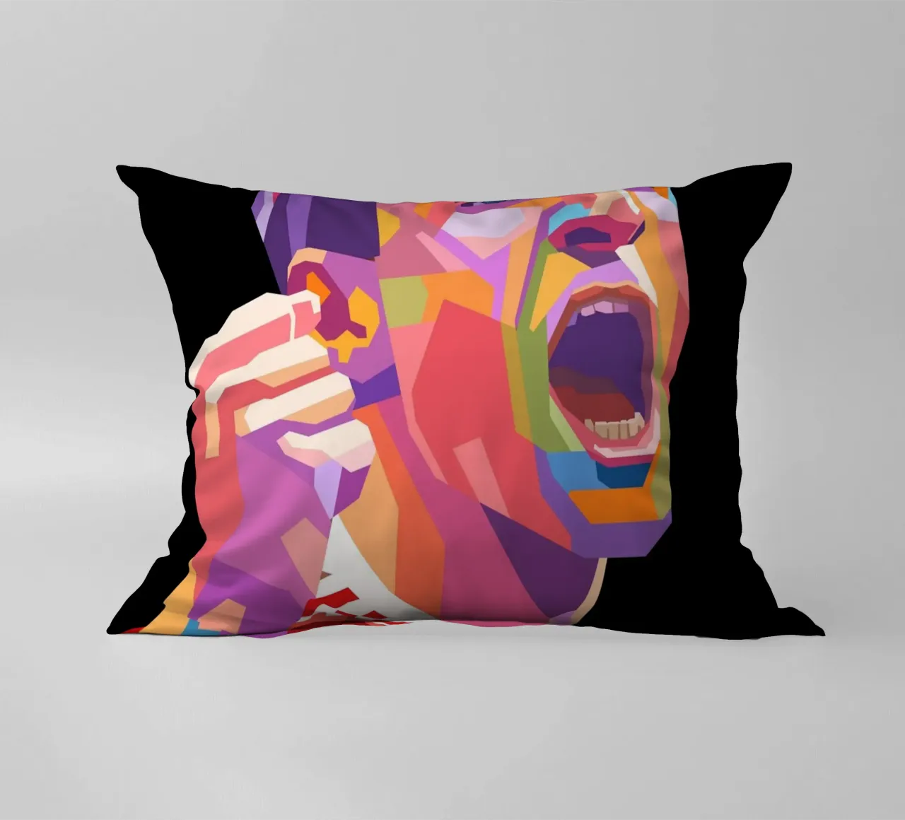 Ritratto pop art di Thomas Muller cuscino da Hantamrata