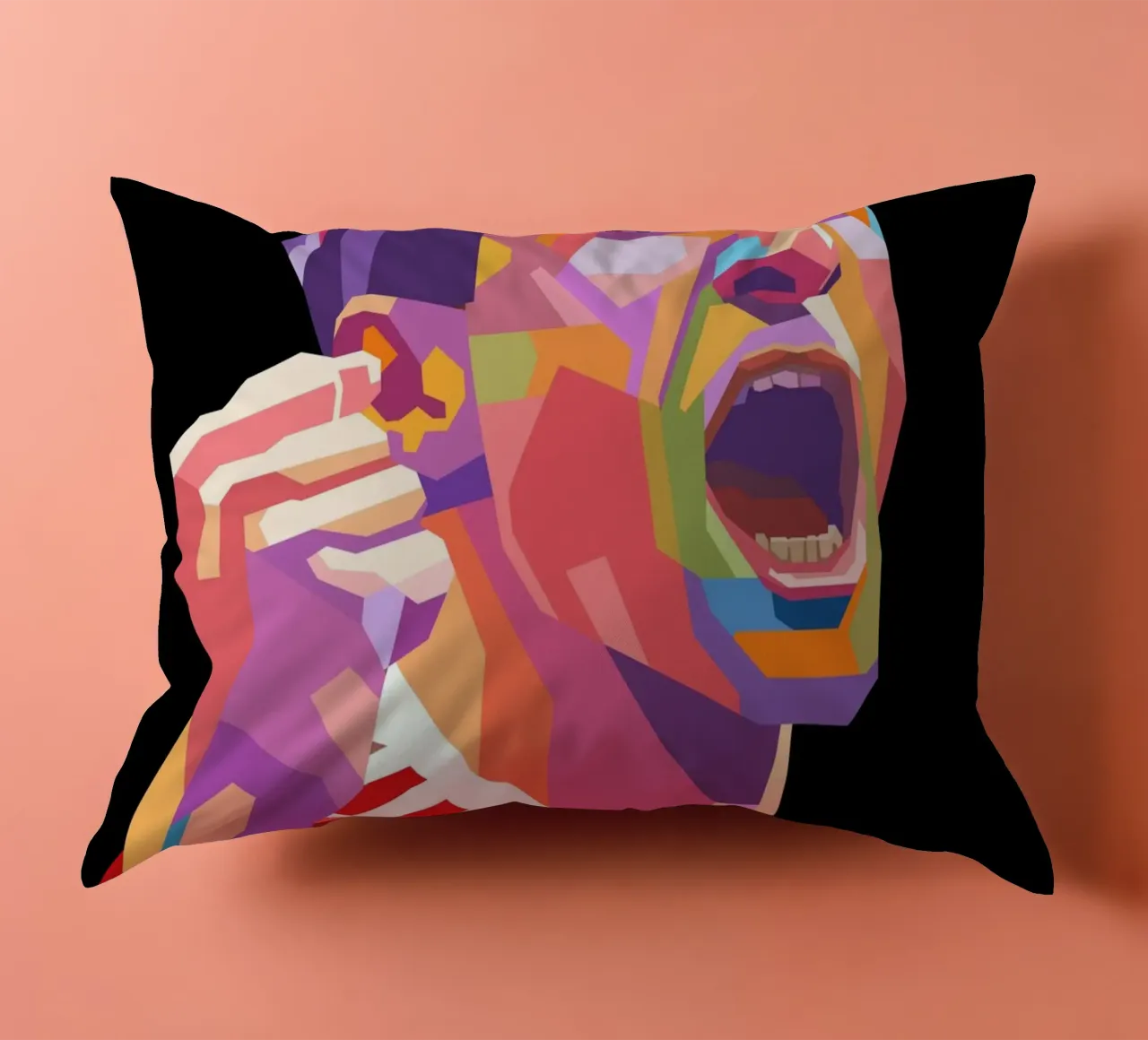 Ritratto pop art di Thomas Muller cuscino da Hantamrata