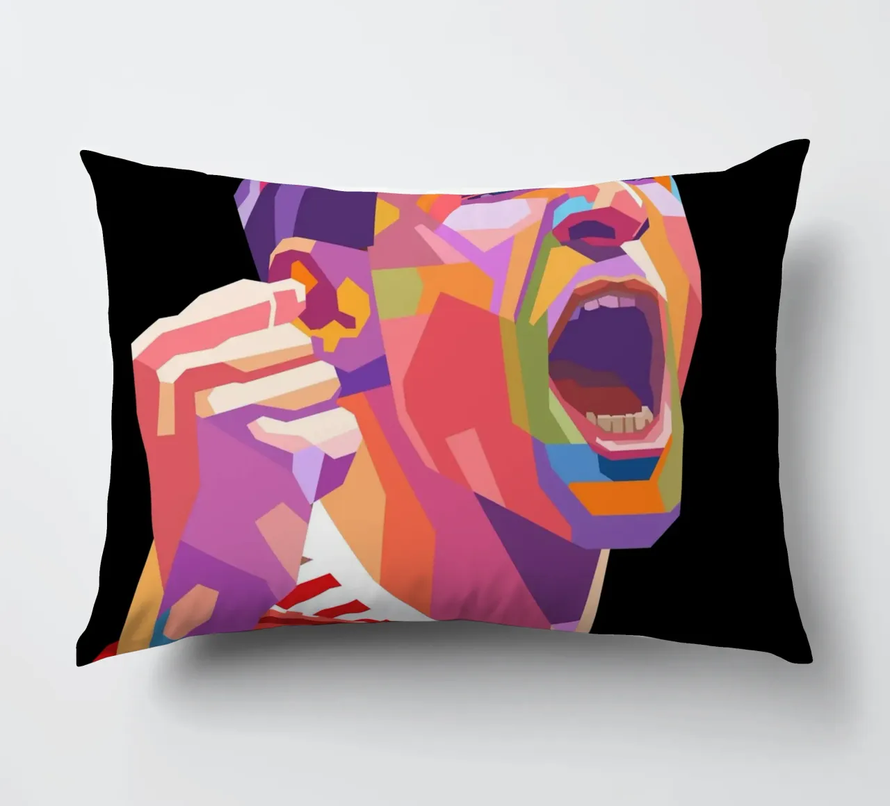 Ritratto pop art di Thomas Muller cuscino da Hantamrata