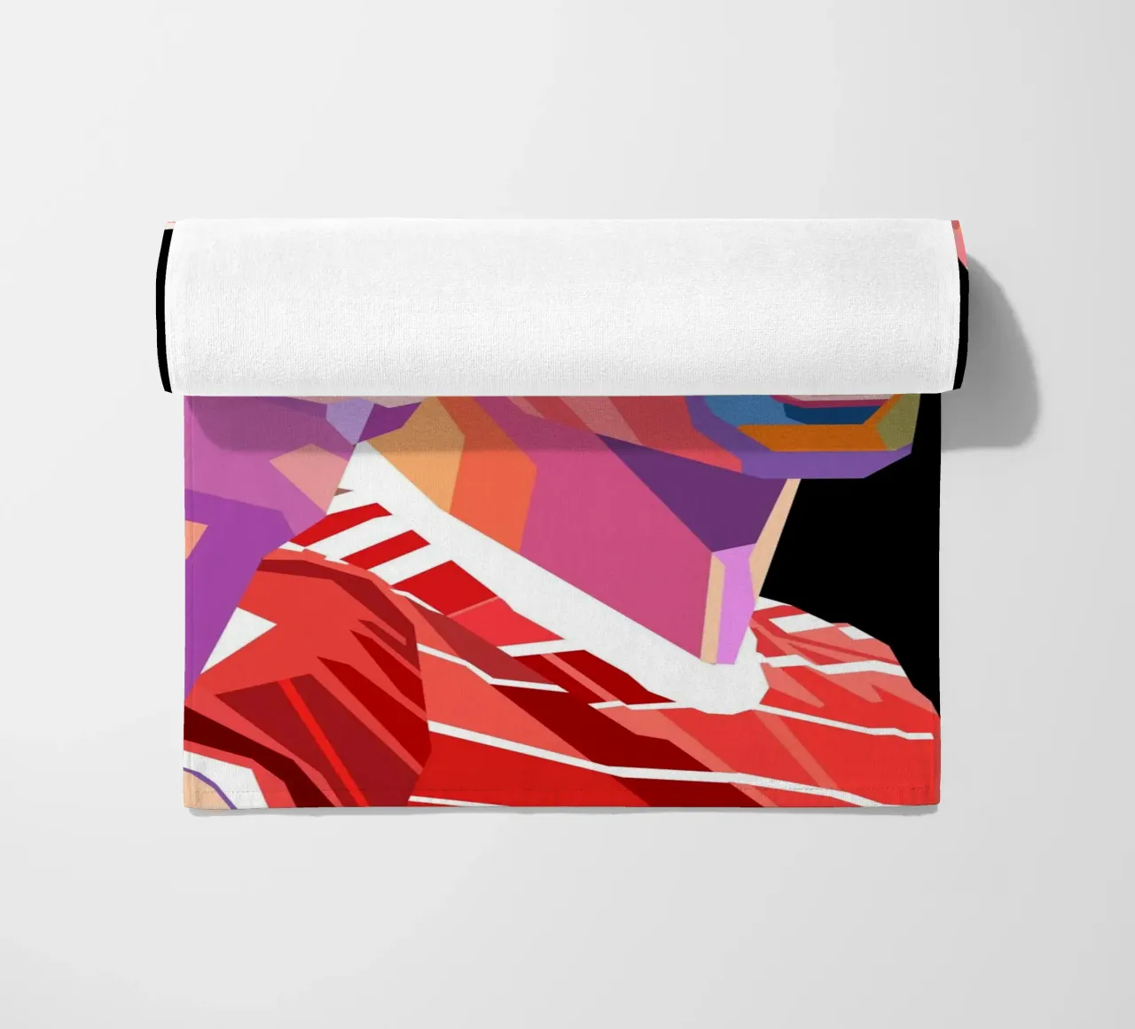 Ritratto pop art di Thomas Muller telo mare da Hantamrata