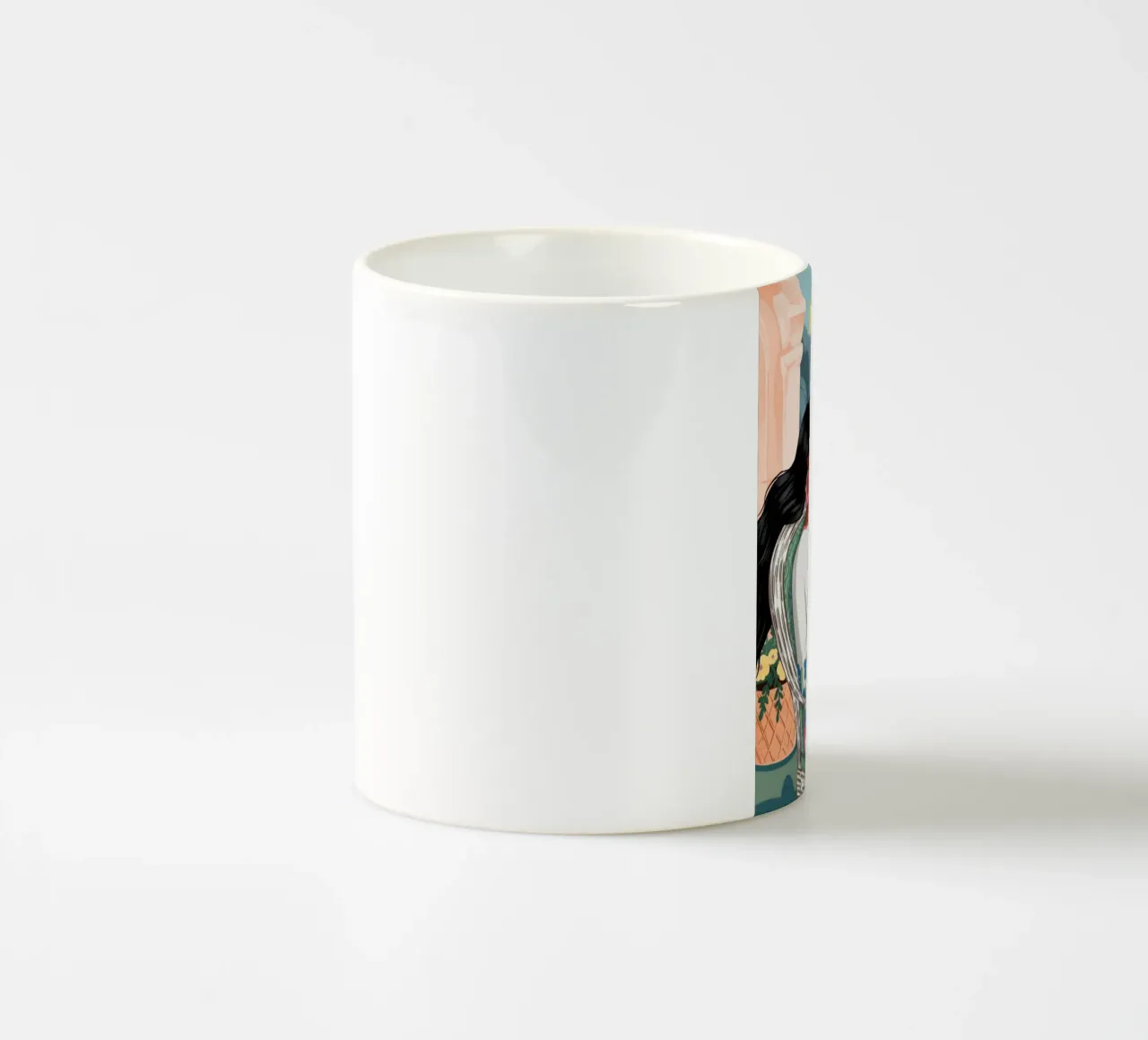 Serenità del giardino in fiore tazza in ceramica da Murni Strokes