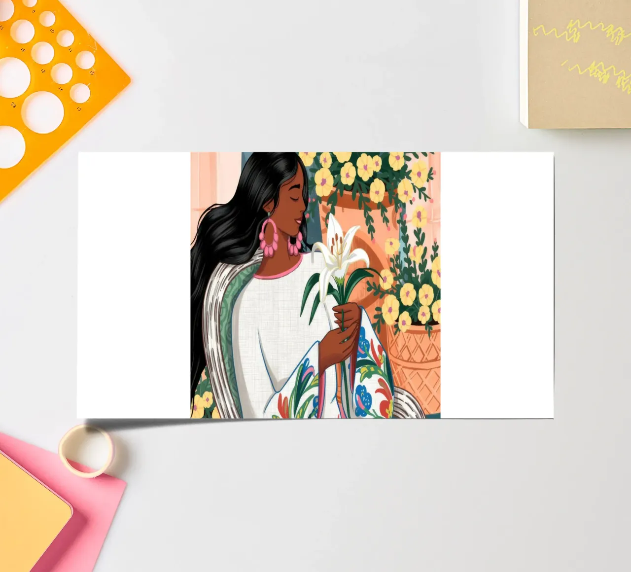 Blossoming Garden Serenity sticker sheet by Murni Strokes