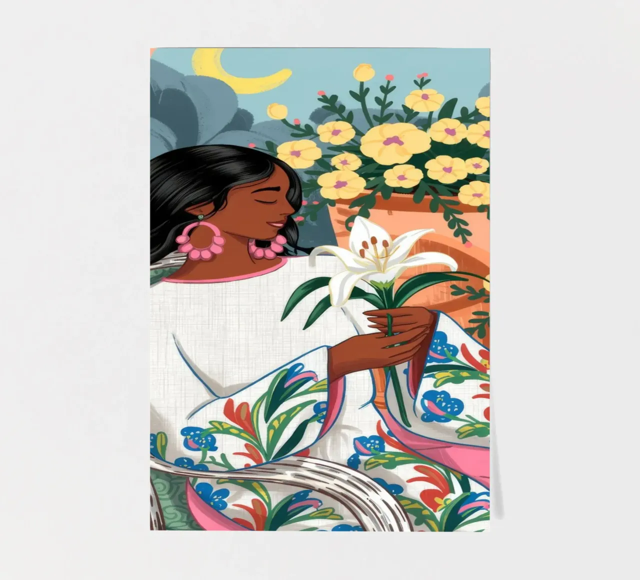 Blossoming Garden Serenity sticker sheet by Murni Strokes