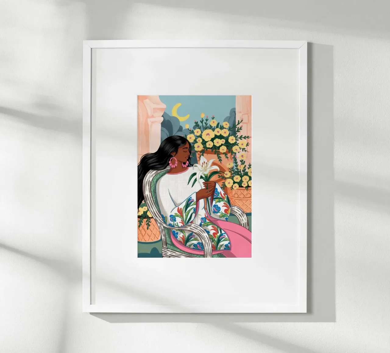 Serenità del giardino in fiore carta hahnemühle da Murni Strokes
