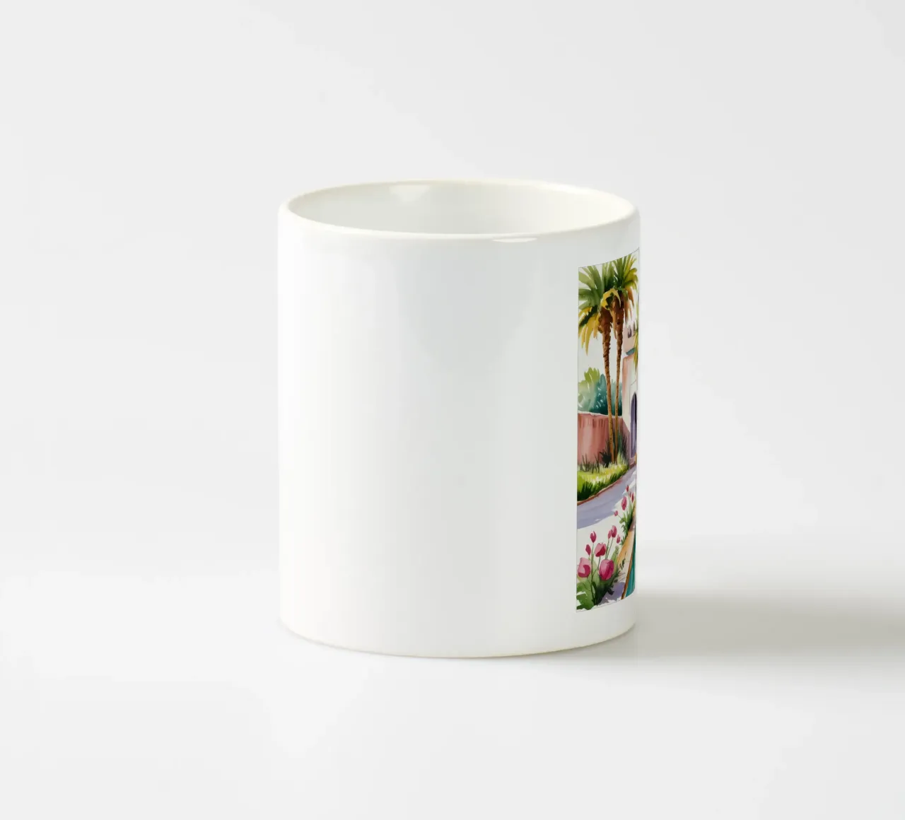 Palatial Courtyard Splendor ceramic mug by Murni Strokes