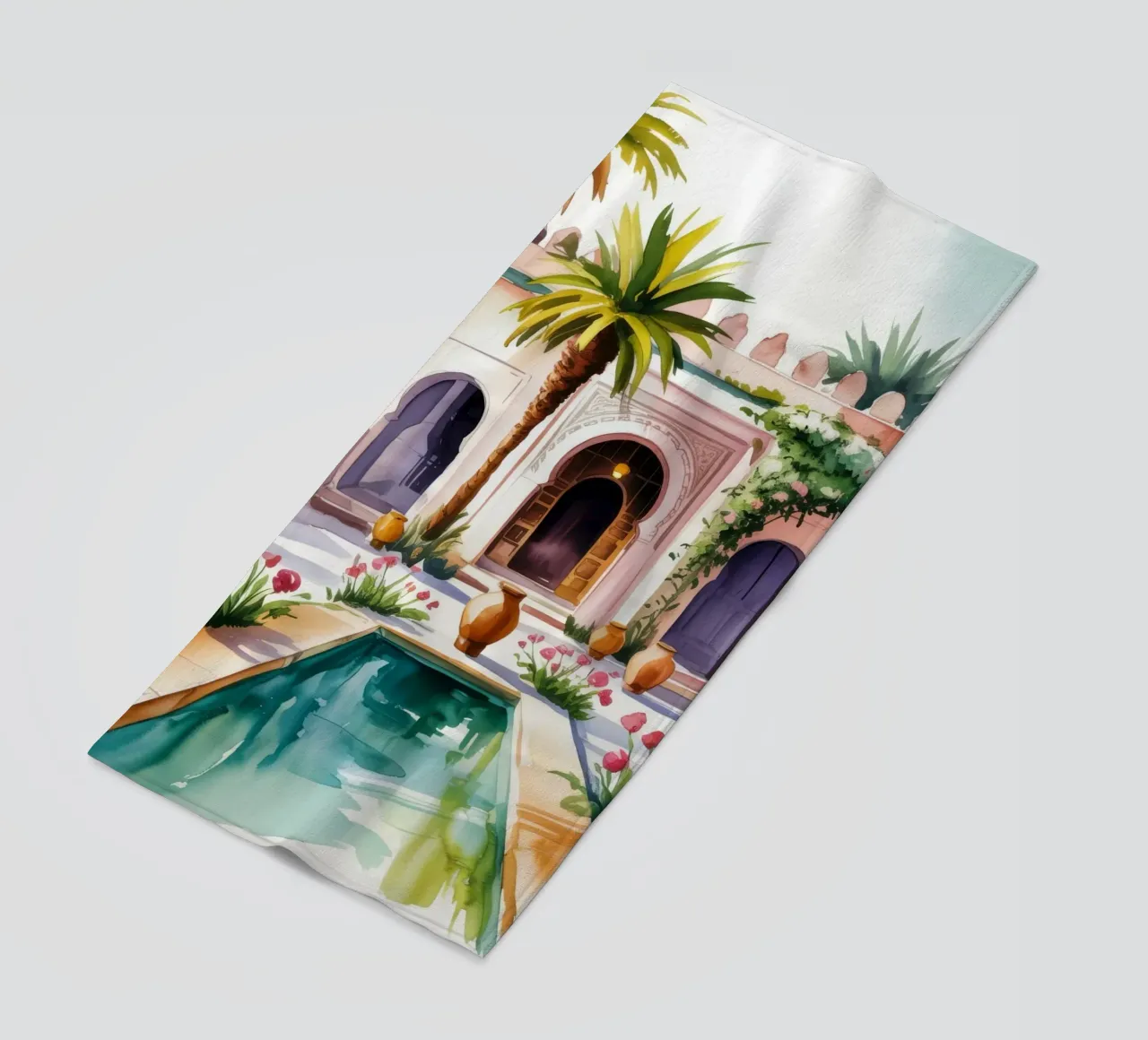 Splendeur d'une cour palatiale serviette de plage de Murni Strokes