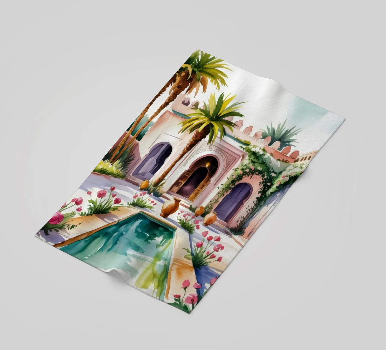 Splendeur d'une cour palatiale serviette de plage de Murni Strokes