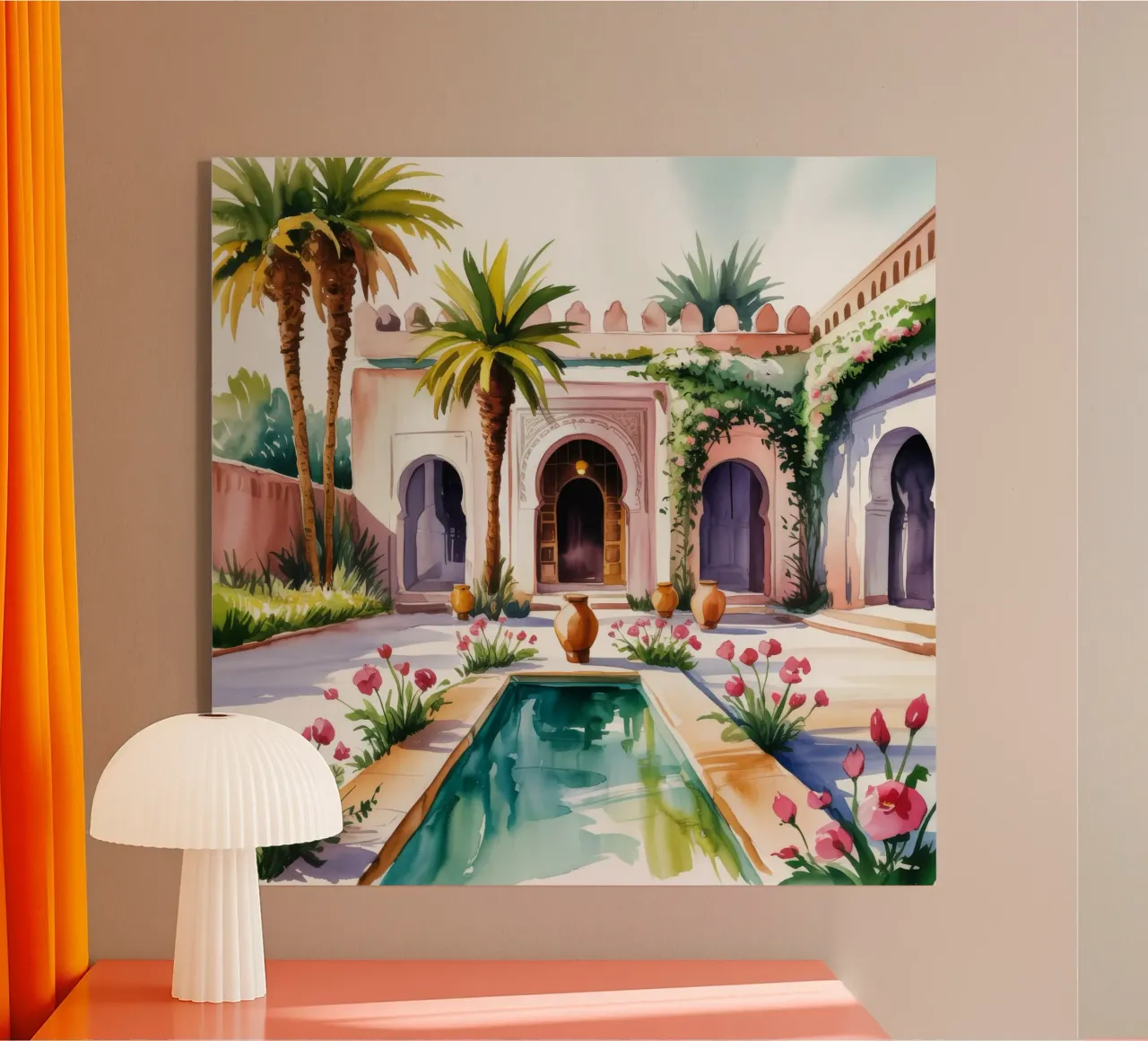 Splendeur d'une cour palatiale plexiglas de Murni Strokes