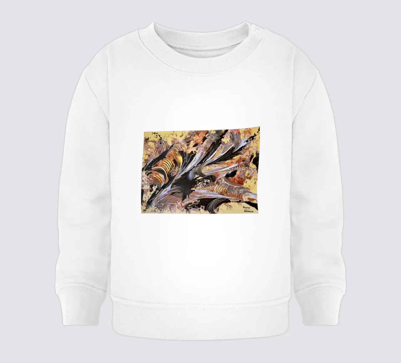 MESSAGE FROM THE HEART 21. Baby Sweatshirt von Thierry Vobmann Abstract painting