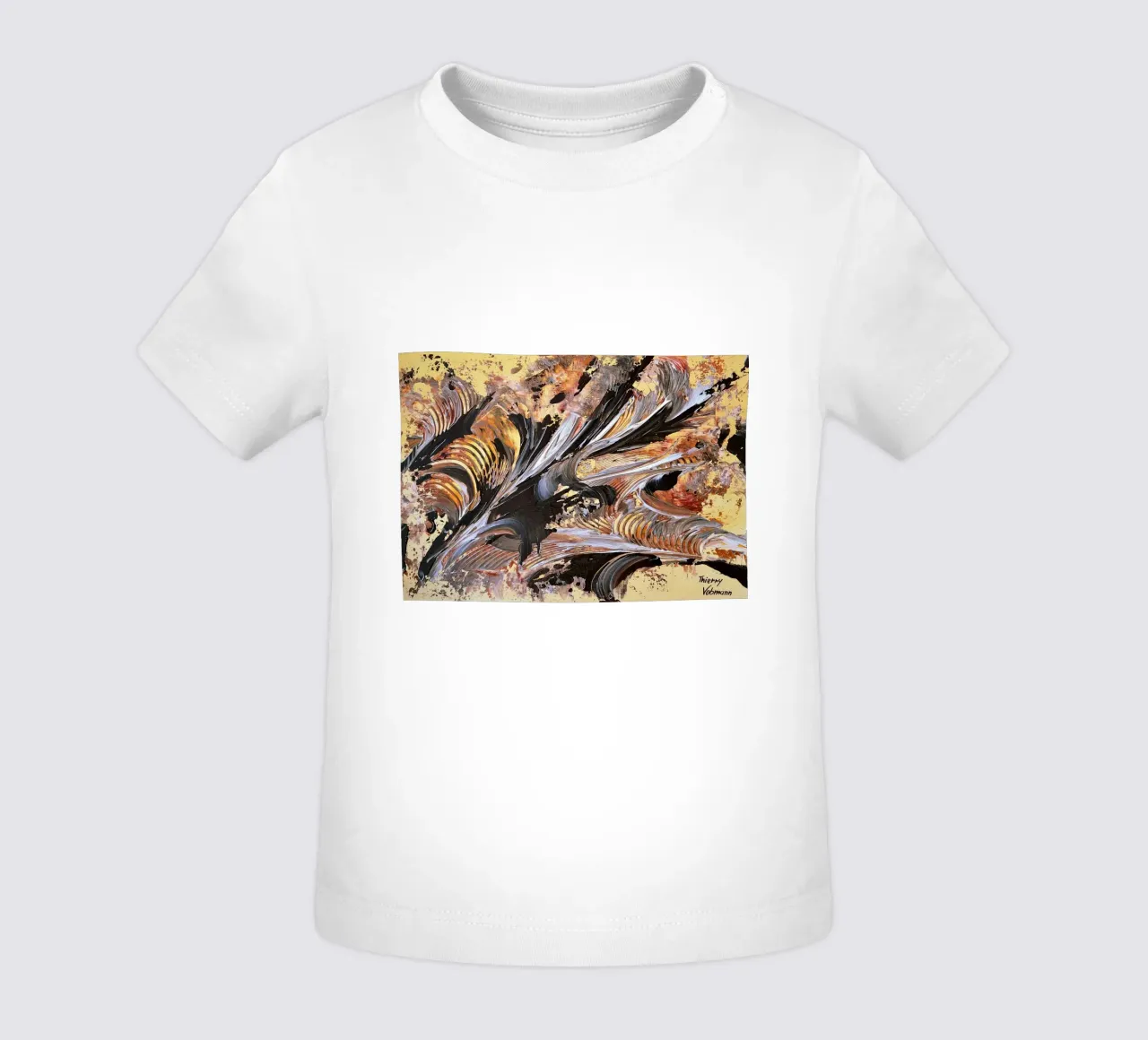 MESSAGE FROM THE HEART 21. Baby T-Shirt von Thierry Vobmann Abstract painting